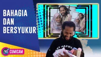 Bawa Kabar Bahagia, Ini Kebahagiaan Cupink Topan dan Sang Istri Menyambut Bidadari Kecil Mereka